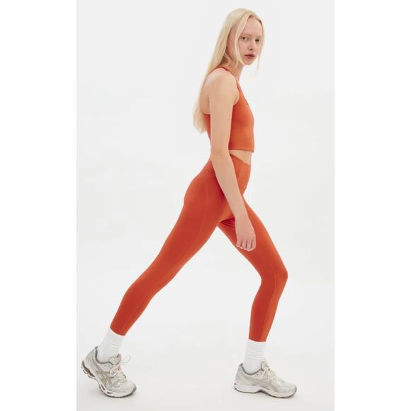 Girlfriend Collective Seamless High Rise Leggings Orange Size XS - Picture 1 of 10